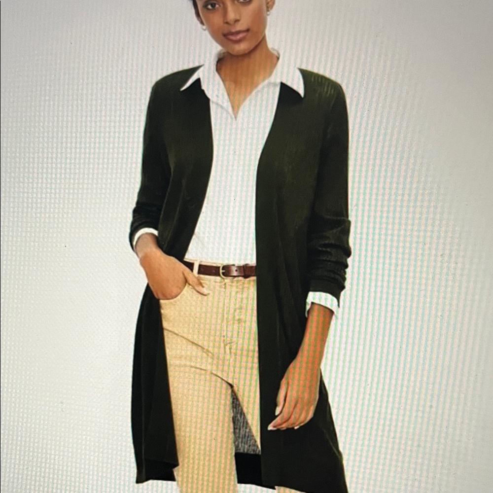 Loft Ribbed open Cardigan